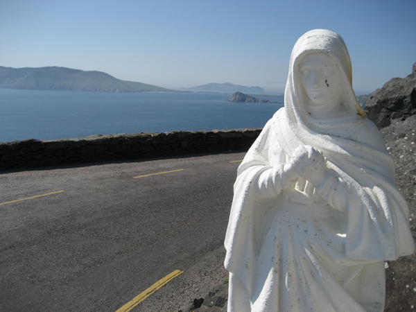 Statue near the Blasket Islands