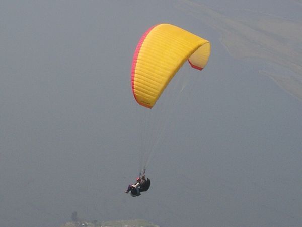 Paragliding - This is Rach - Photo taken by Justin from his glider!!