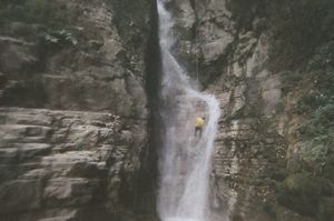 Rach on day 2 of canyoning