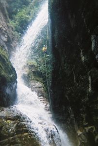 2nd day canyoning - Rach off the shelf