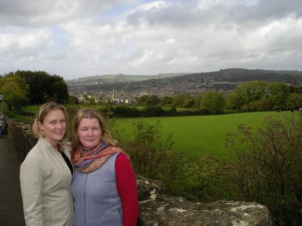 Mum and I looking over Bath