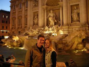 Us in front of Trevi Fountain