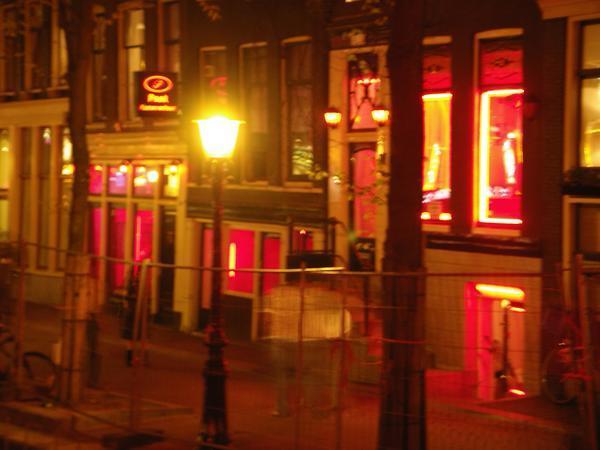 The red light district....