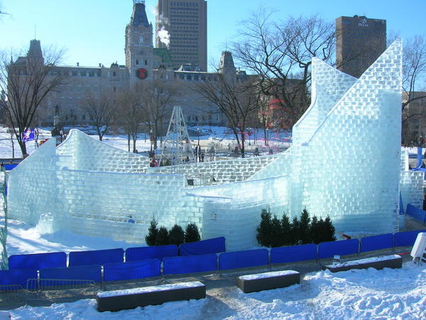 Ice Palace with Parliament Building