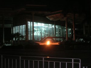 Memorial Granma at night
