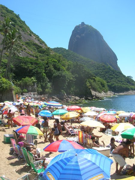Urca Beach umbrellas 2