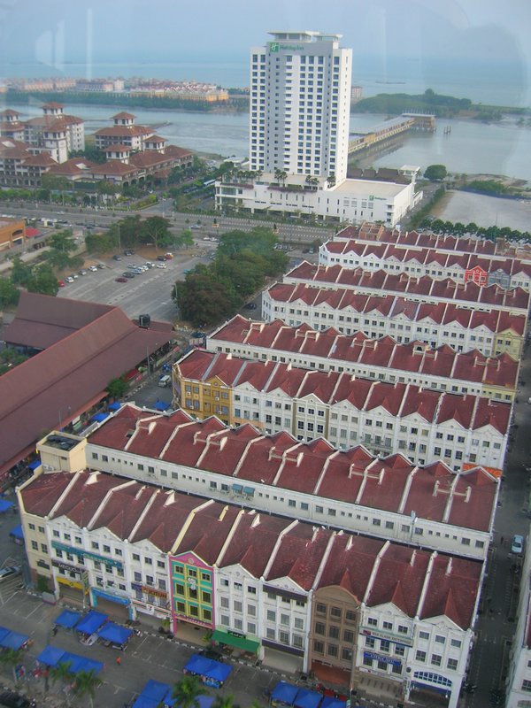 rooftops from Melaka Tower