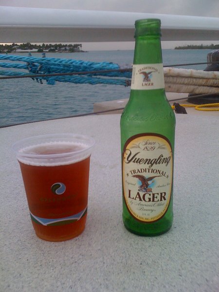 Yuengling beer at Mallory Square
