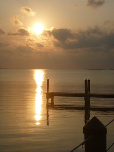 sunset, dock, Marker 88