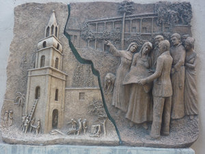 Church art, earthquake commemoration