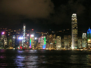 HK night skyline