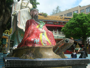 Tin Hau Man on Turtle