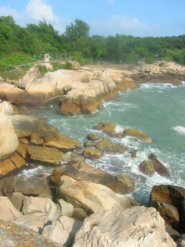 Cheng Chau rocky coast