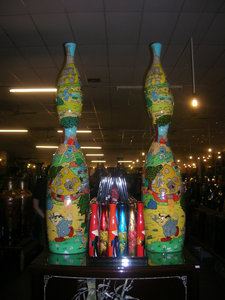Huge Smurf Vases
