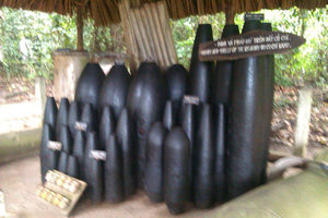 Bombs at Cu Chi Tunnels