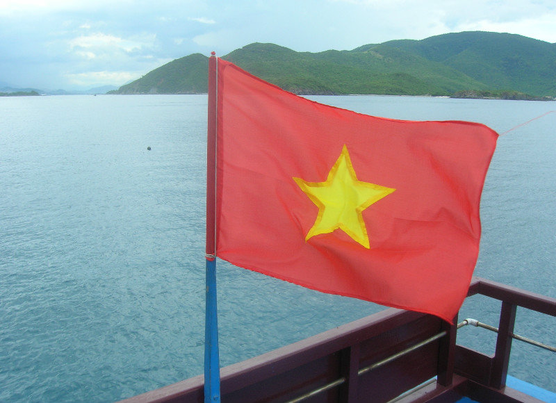 Flag on Snorkling Boat