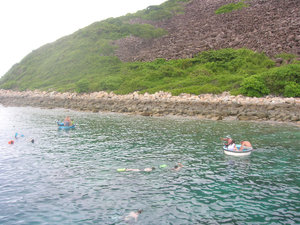 Snorkling and glass bottom boats