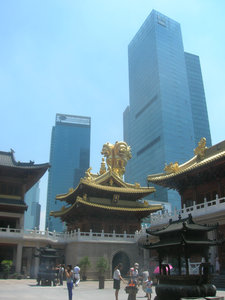 Jing'an Temple, Skyscrappers