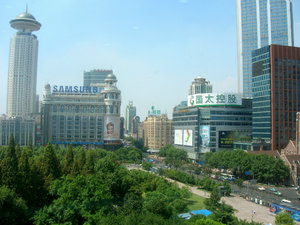 View from Shanghai Urban Planning Museum