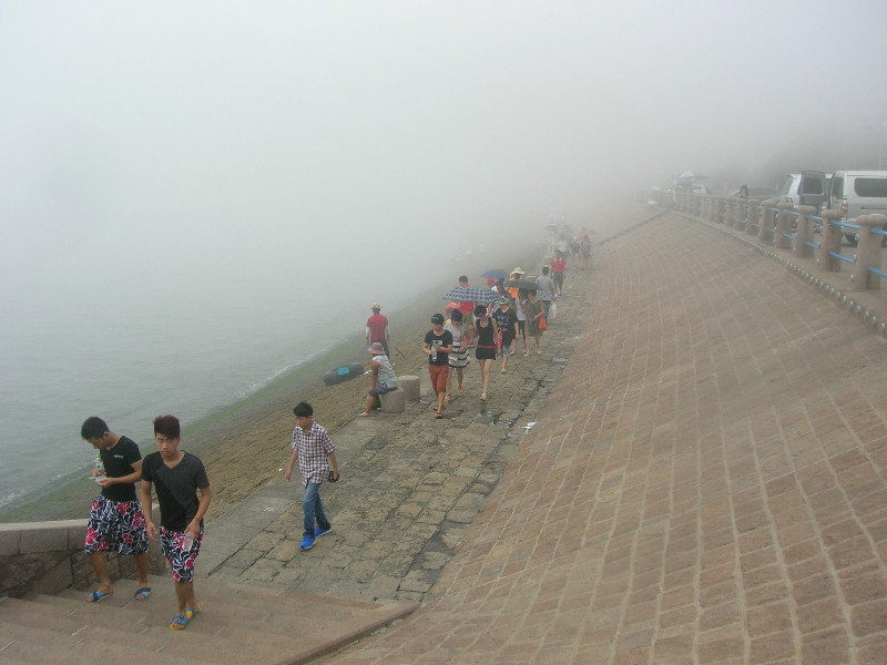 Low Visibility on Sea Wall