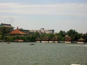 Beihai lakefront pagodas