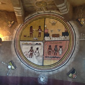 Mural Inside Desert Watchtower