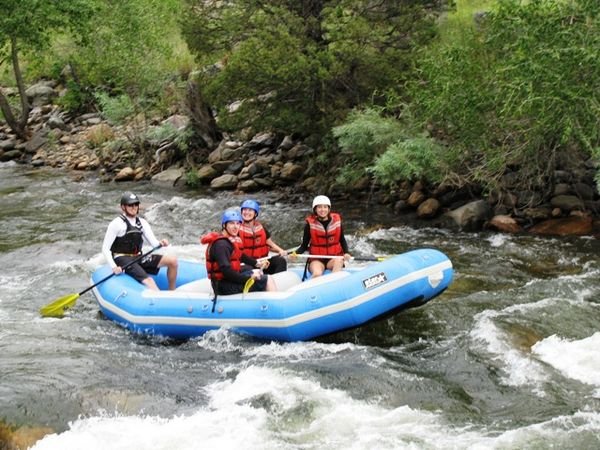 Poudre River rafters