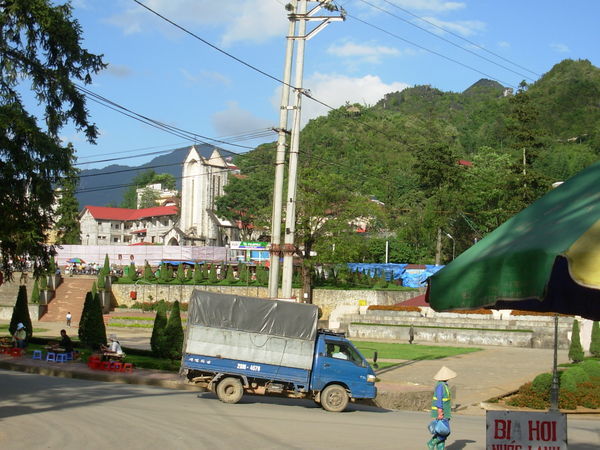 Sapa town center and Catholic Church