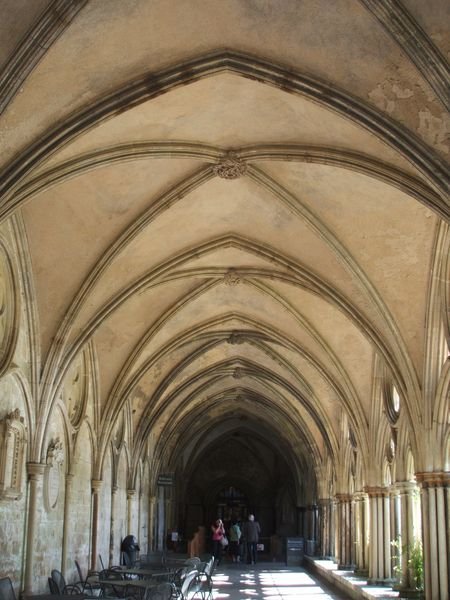 Middle aged vaults inside the Salisbury Cathedral