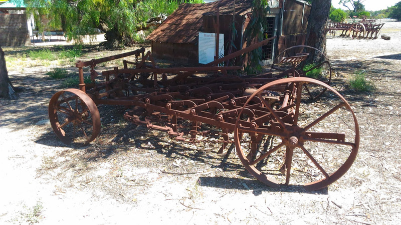 Old farming equipment at Poochera 150 KM from Ceduna