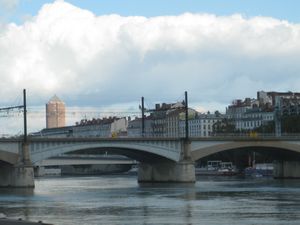 Driving along the Rhone River