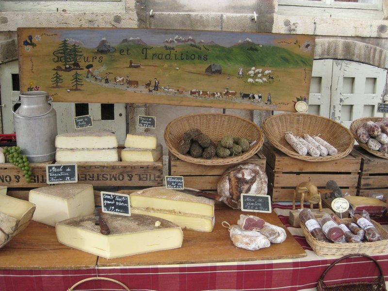 Cheese and other goodies at the Market