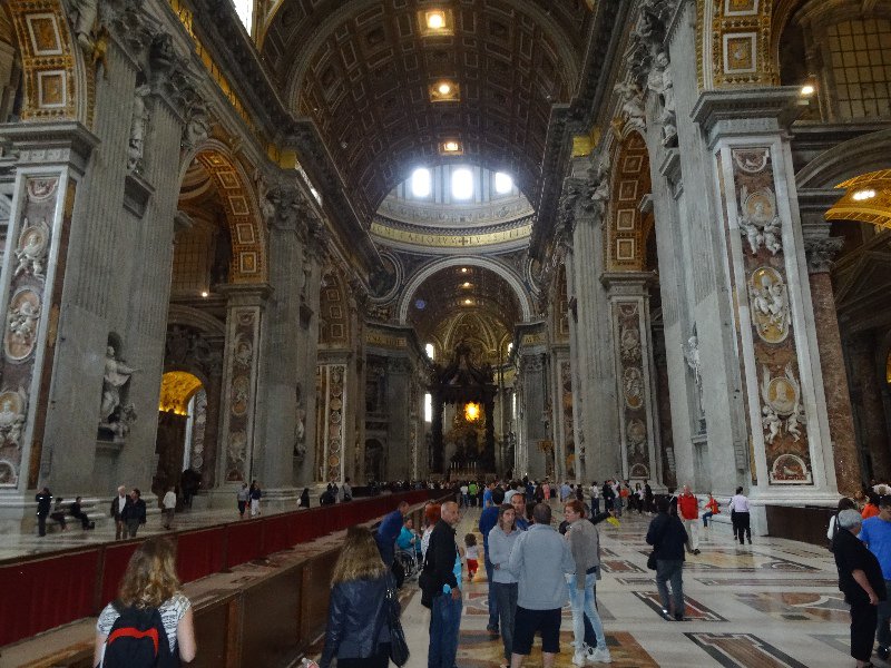 Inside the Basilica of the Vatican