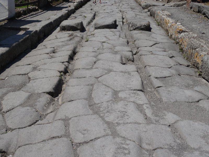 Well Traveled Road in Pompeii