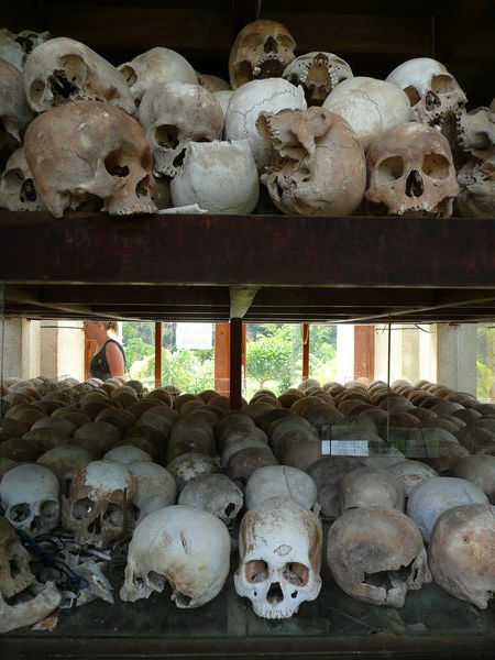 Skulls recovered from mass graves