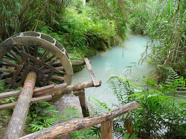 Water wheel in the falls