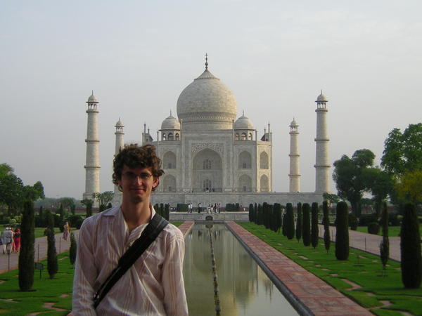 David in front of the Taj Mahal