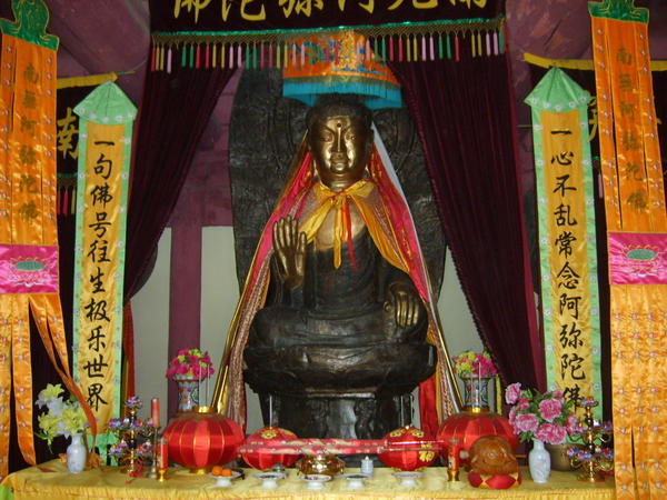 Colourful Buddha in Temple