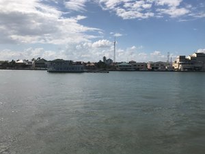 Pulling into Port in Belize