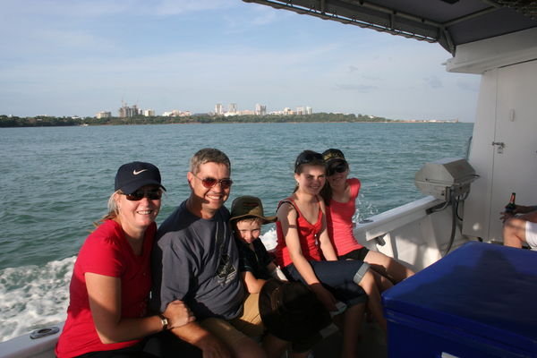 Heading out into Darwin harbour
