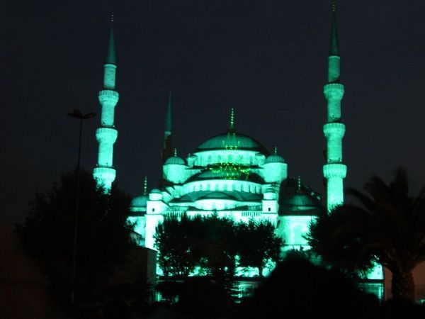 Mosque at night