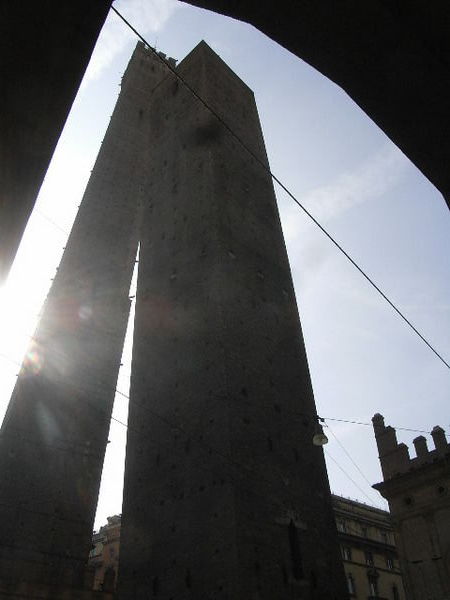 Leaning towers of Bologna!