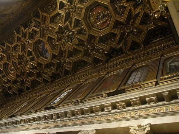Nice ceiling inside a church!
