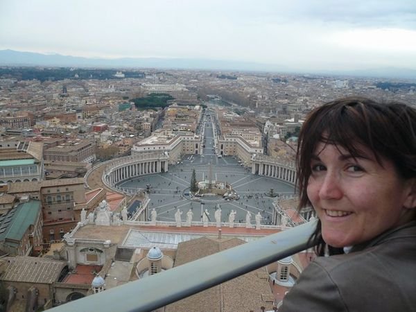 The view from on top of St Peter's Basilica