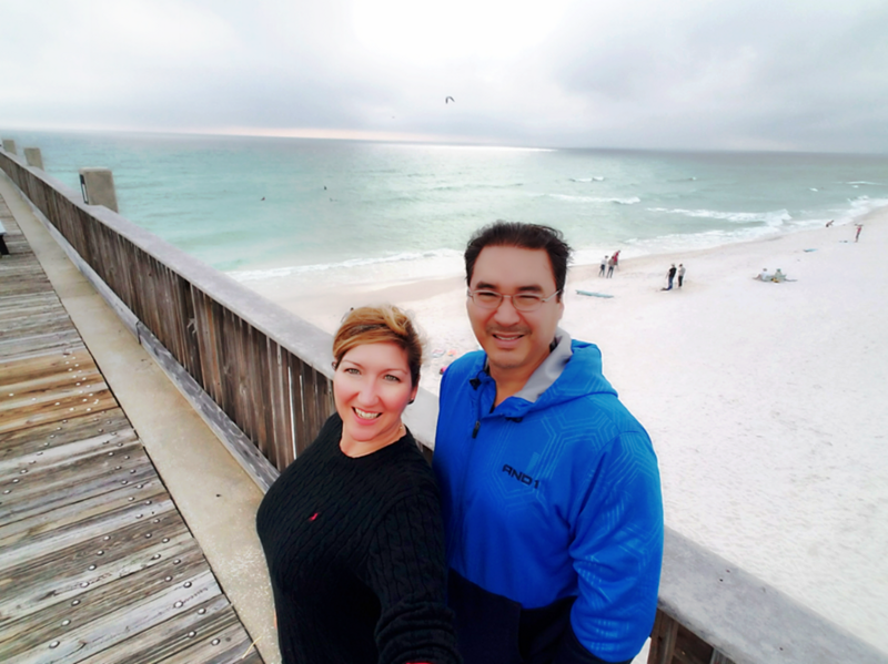 Selfie on the Pensacola Beach pier