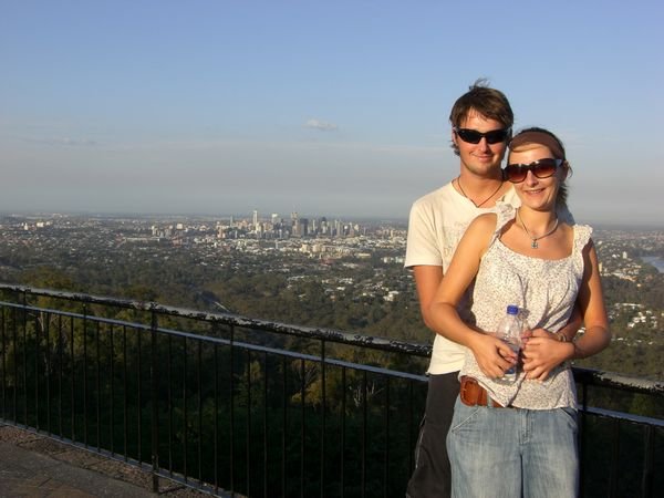 The skyline of Brisbane