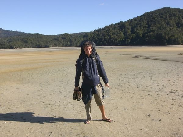 The Awaroa tidal crossing