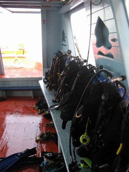 All the dive equipment