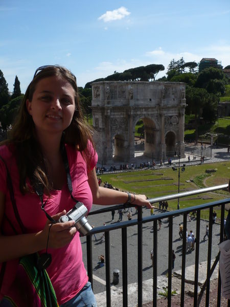 overlooking roman forum