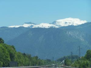 First view of the Alps
